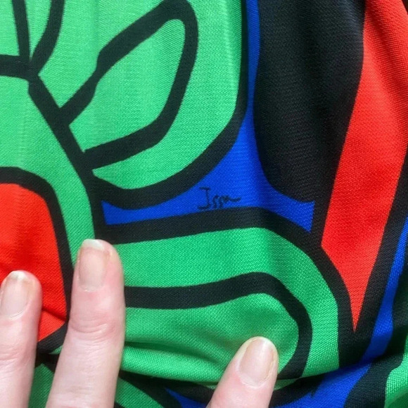 ISSA London mod style designer dress abstract colorful size 4 EUC chic trendy - Picture 9 of 16
